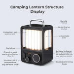 Flextail Villa Lantern 復古 LED 可充電營地燈